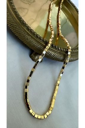 گردنبند جواهر طلائی زنانه برنز کد 709999076