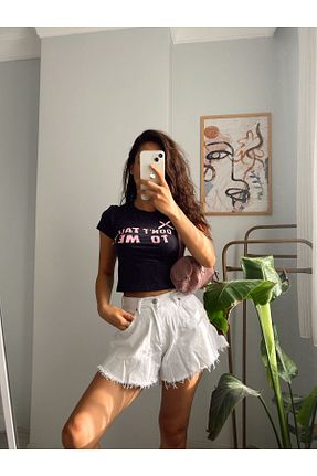 تیشرت طوسی زنانه کراپ RaVe Collection - کد 831903845