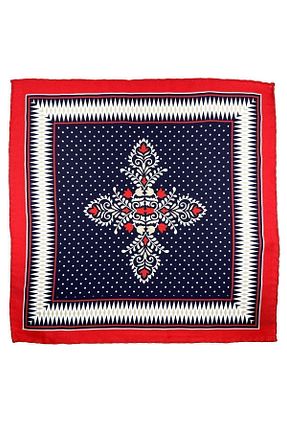 دستمال جیبی قرمز مردانه میکروفیبر Kravatkolik - کد 788435735
