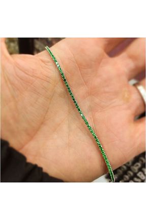 دستبند نقره سبز زنانه 925 عیار Oriental Kuyumculuk Jewellery - کد 797109823