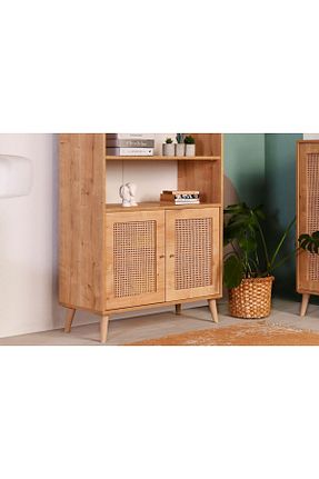 قفسه کتاب قهوه ای 158 سانتی متر VOW HOME LIVING - کد 700317248