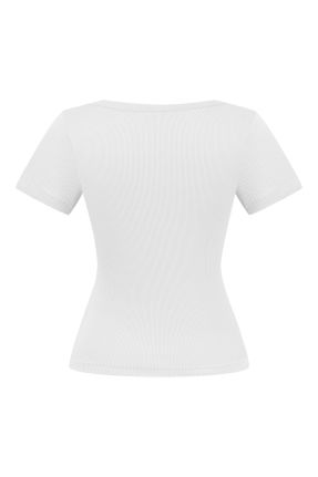 تی شرت سفید زنانه Fitted کد 832789592