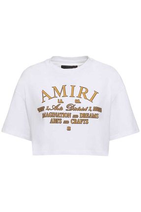 تیشرت سفید زنانه رگولار Amiri - کد 847829357