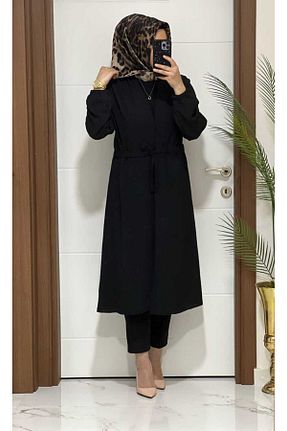 تونیک حجاب مشکی زنانه بافتنی MODA ALMİRA - کد 818470837