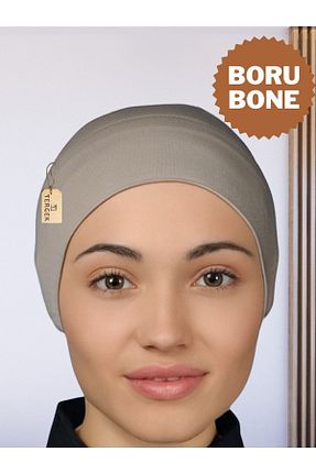 روسری طوسی پنبه ای Tergek - کد 731600454