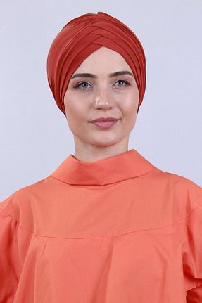 روسری نارنجی پنبه ای Moda Asse - کد 41139403