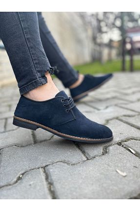 کفش کژوال سرمه ای مردانه چرم مصنوعی AYHİRASHOES - کد 820973498