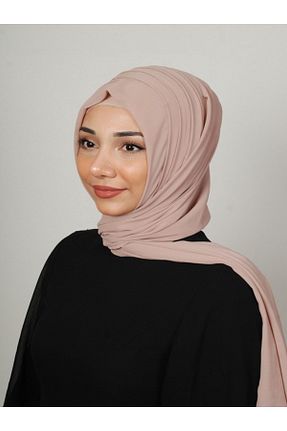روسری بژ کرپ Yasmin S