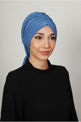 روسری سرمه ای 70 * 180 Yasmin S