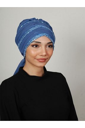 روسری سرمه ای کرپ Yasmin S