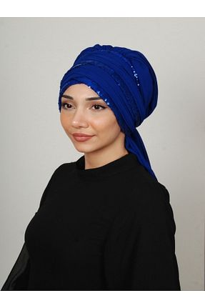 روسری سرمه ای کرپ Yasmin S