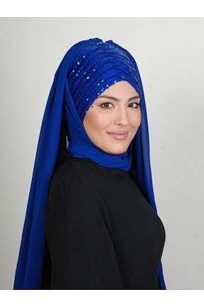روسری سرمه ای ساده Yasmin S