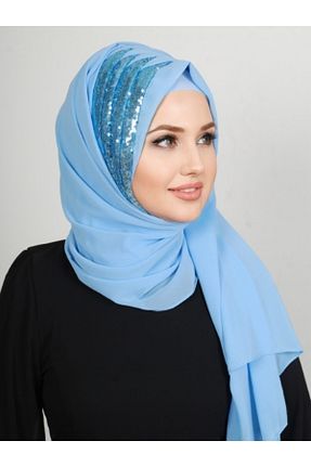 روسری بژ شیفون Yasmin S