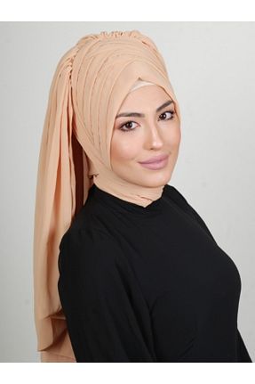 روسری طلائی شیفون Yasmin S