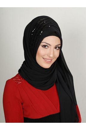 روسری مشکی شیفون Yasmin S