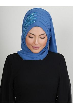 روسری سرمه ای شیفون Yasmin S