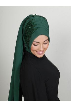 روسری سبز شیفون Yasmin S