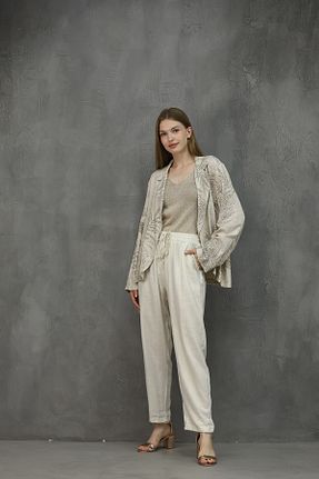 شلوار نباتی زنانه کتان Ragazze Ventenni - کد 848088564