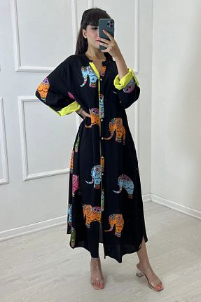 لباس مشکی زنانه بافتنی Saklı Butik - کد 848114107