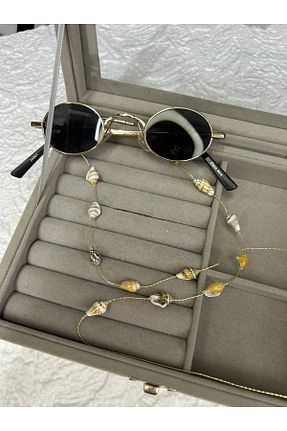 اکسسوری عینک طلائی زنانه derokas - کد 848134483