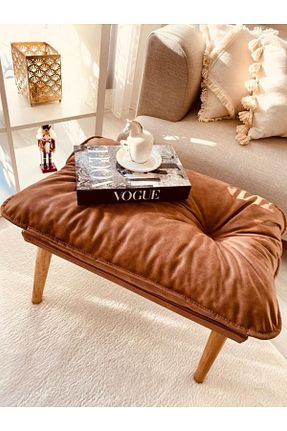 پوف و نیمکت قهوه ای 35 x 60 PUFANNA - کد 675087383