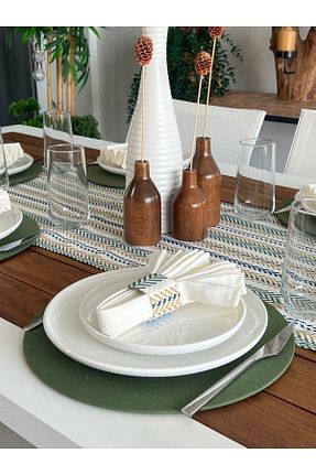 سرویس آمریکائی رنگی مستطیل desen izmir - کد 834349952