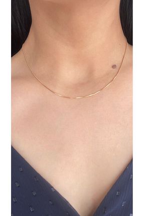 گردنبند استیل ( فولاد ) صورتی زنانه استیل ضد زنگ VİN AKSESUAR - کد 848146197