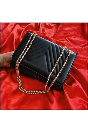 کیف دوشی مشکی زنانه چرم مصنوعی JINDARLIFE - کد 848229780