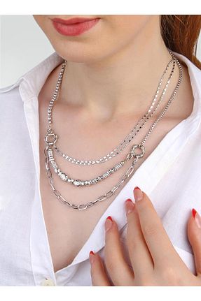 گردنبند جواهر رنگی زنانه برنجی Klips Concept - کد 844891128