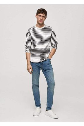 شلوار جین سبز مردانه رگولار MANGO Man - کد 793283616