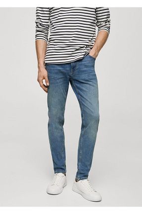 شلوار جین سبز مردانه رگولار MANGO Man - کد 793283616