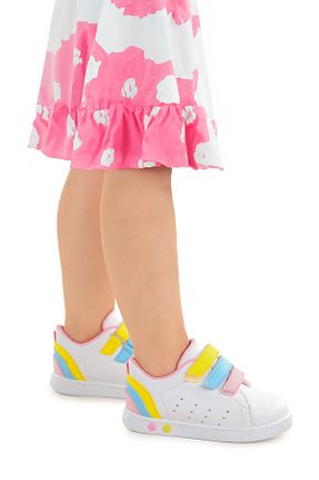 کفش اسنیکر سفید بچه گانه چسبی Kiko Kids - کد 848126449