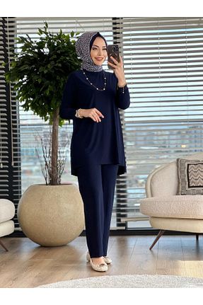 ست بالاتنه و پائین تنه حجاب مشکی زنانه رگولار ALANURMODA - کد 847855366