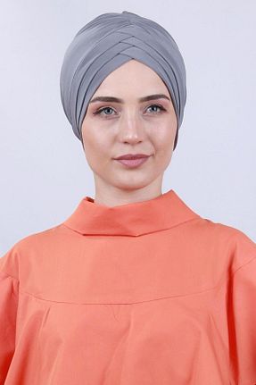 روسری طوسی پنبه ای Moda Asse - کد 33338927