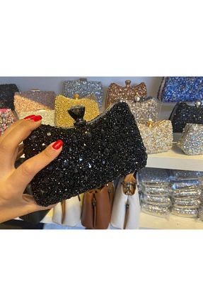 کیف مجلسی مشکی زنانه پارچه ای Blacktavern - کد 757751834