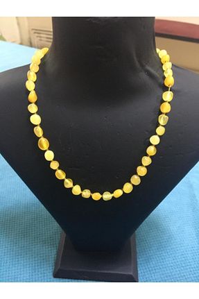 گردنبند جواهر زرد زنانه اکریلیک Kehribar - کد 36325002
