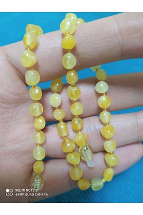 گردنبند جواهر زرد زنانه اکریلیک Kehribar - کد 36325002