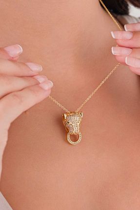 گردنبند استیل ( فولاد ) طلائی زنانه استیل (فولاد) LUCİ LONTANE - کد 847936501