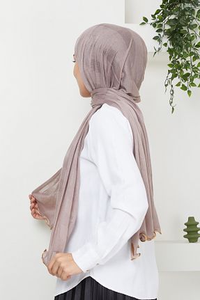 شال قهوه ای زنانه پنبه پلی استر Golden Rose - کد 847943440