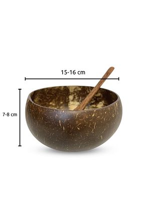 کاسه قهوه ای 500 - 999 میلی لیتر Coconut Products - کد 709297562