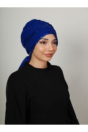 روسری سرمه ای کرپ Yasmin S