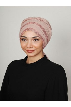 روسری بژ کرپ Yasmin S