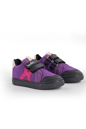 کفش اسنیکر بنفش بچه گانه چرم مصنوعی United Colors of Benetton - کد 847256254