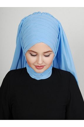 روسری بژ کرپ Yasmin S