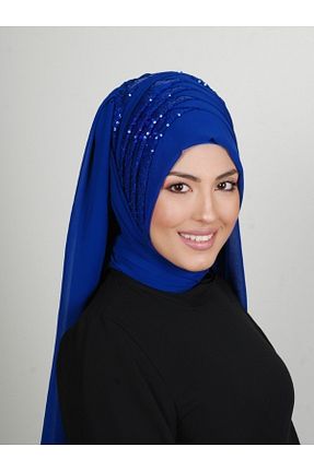 روسری سرمه ای شیفون Yasmin S