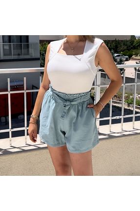 دامن آبی زنانه ویسکون Şevval saraç butik - کد 847927735