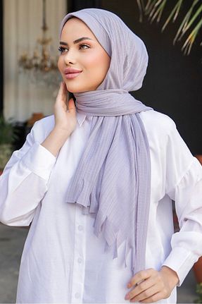 شال طوسی زنانه پنبه (نخی) کد 800516610