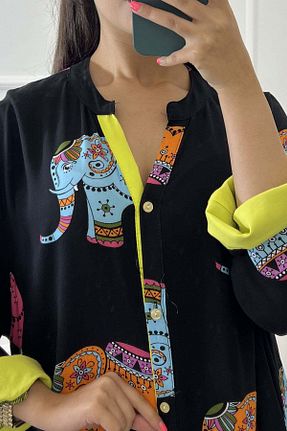 لباس مشکی زنانه بافتنی Saklı Butik - کد 848114107