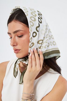 دستمال گردن سبز زنانه پلی استر DSCARF - کد 848134231