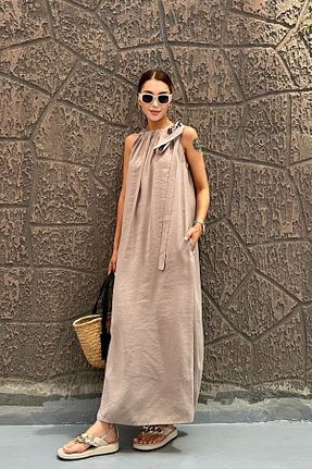لباس قهوه ای زنانه بافتنی MOLLYMORE - کد 848133890